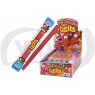 Vidal Belts Strawberry Frizz Wrapped (Box 150pcs)